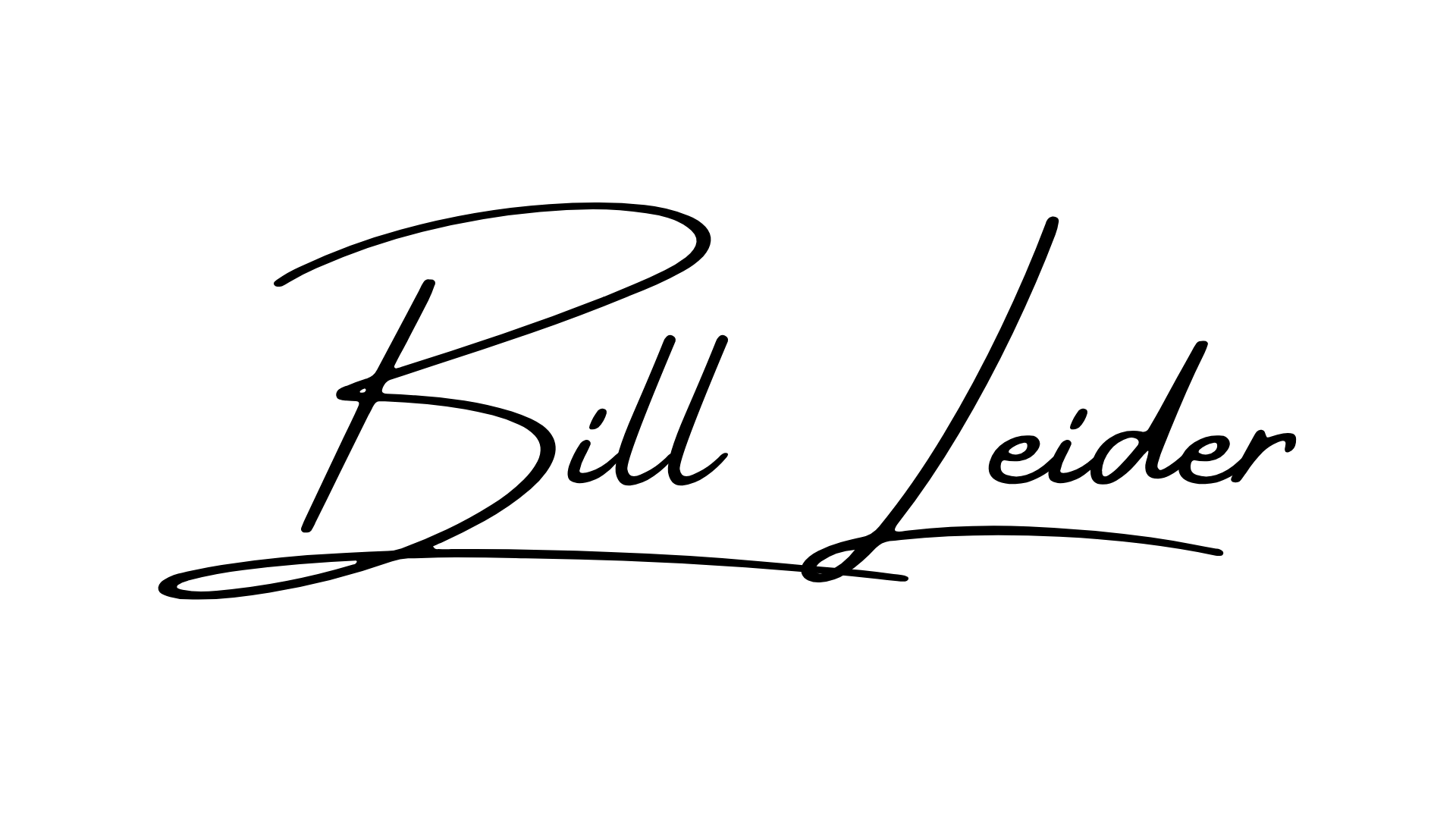 Bill Leider Signature